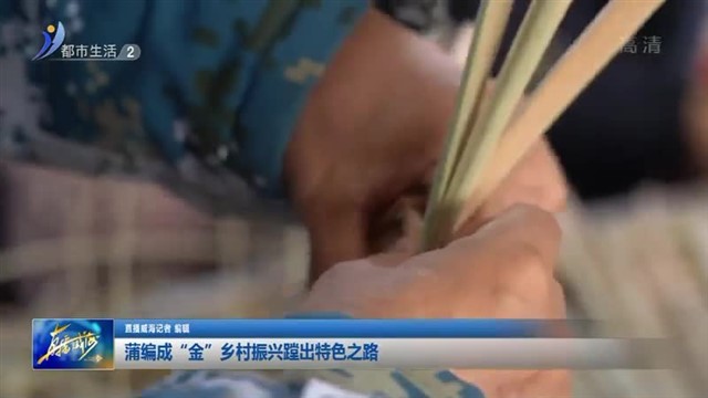 蒲编成“金”乡村振兴蹚出特色之路