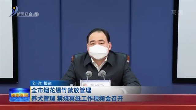 全市烟花爆竹禁放管理 养犬管理 禁烧冥纸工作视频会召开