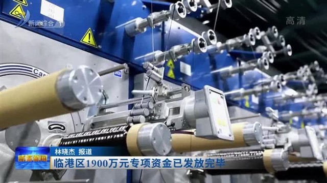 临港区1900万元专项资金已发放完毕