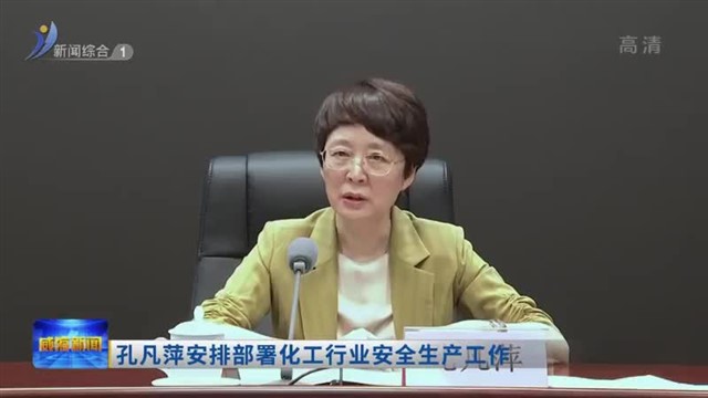 孔凡萍安排部署化工行业安全生产工作