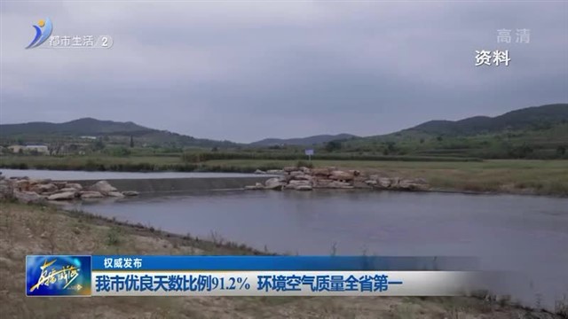 权威发布：我市优良天数比例91.2% 环境空气质量全省第一