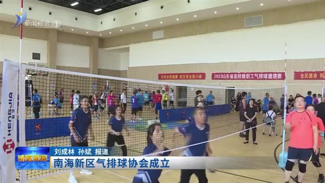 南海新区气排球协会成立【威海广电讯】
