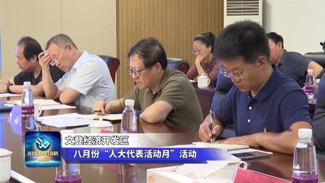 文登经济开发区开展八月份“人大代表活动月”活动