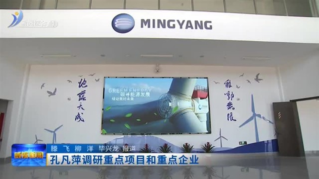 孔凡萍调研重点项目和重点企业【威海广电讯】