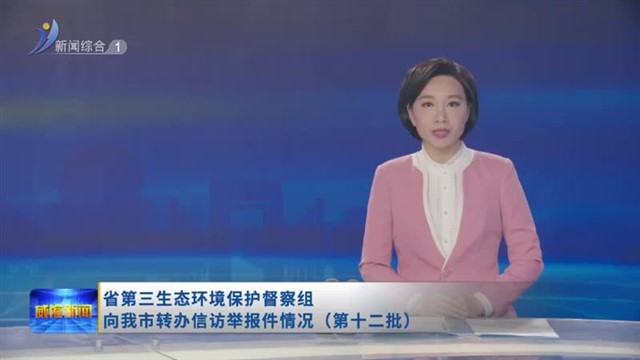 省第三生态环境保护督察组向我市转办信访举报件情况（第十二批）【威海广电讯】