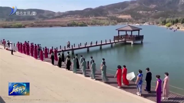 万亩桃花迎客来【威海广电讯】