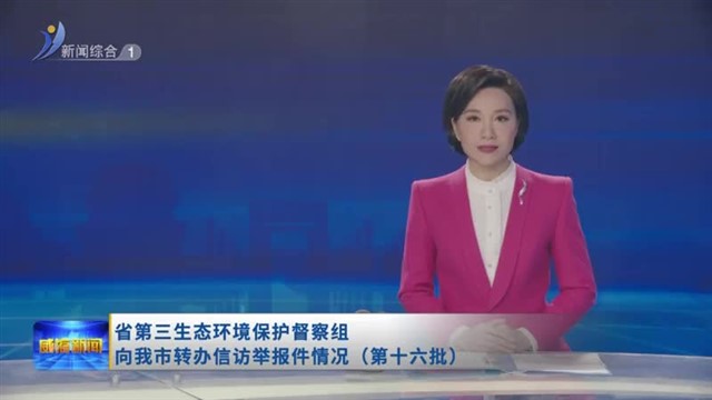 省第三生态环境保护督察组向我市转办信访举报件情况（第十六批）【威海广电讯】