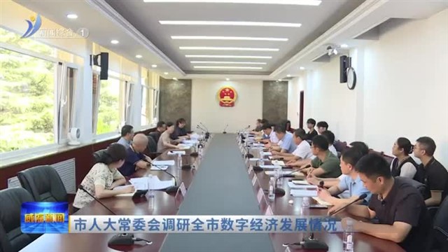 市人大常委会调研全市数字经济发展情况【威海广电讯】
