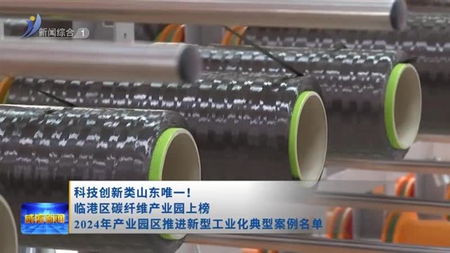 科技创新类山东唯一！临港区碳纤维产业园上榜 2024年产业园区推进新型工业化典型案例名单【威海广电讯】