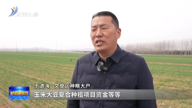 政府提供资金技术支持 种粮大户增产增收【威海广电讯】