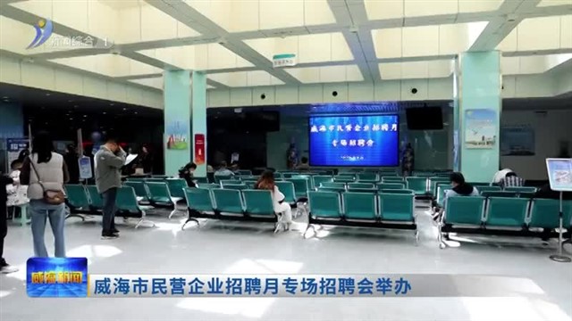 威海市“民营企业招聘月”专场招聘会举办