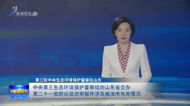 中央第三生态环境保护督察组向山东省交办第二十一批群众信访举报件涉及威海市有关情况