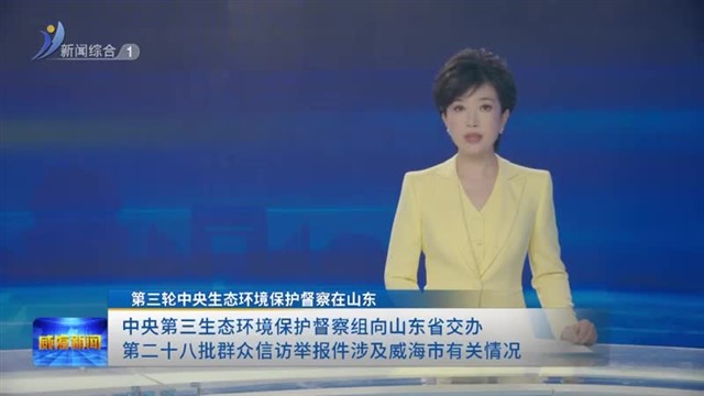 中央第三生态环境保护督察组向山东省交办第二十八批群众信访举报件涉及威海市有关情况