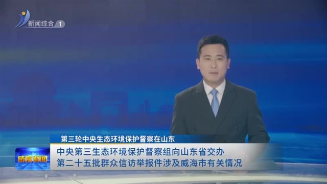 中央第三生态环境保护督察组向山东省交办第二十五批群众信访举报件涉及威海市有关情况