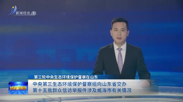 中央第三生态环境保护督察组向山东省交办第十五批群众信访举报件涉及威海市有关情况