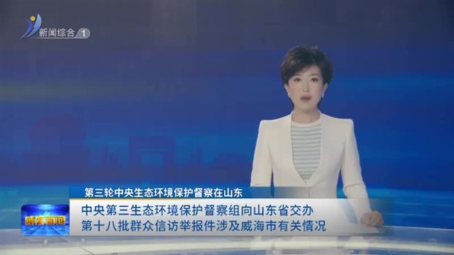 中央第三生态环境保护督察组向山东省交办第十八批群众信访举报件涉及威海市有关情况