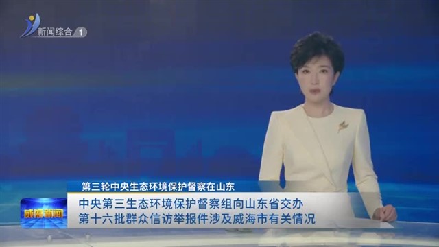中央第三生态环境保护督察组向山东省交办第十六批群众信访举报件涉及威海市有关情况