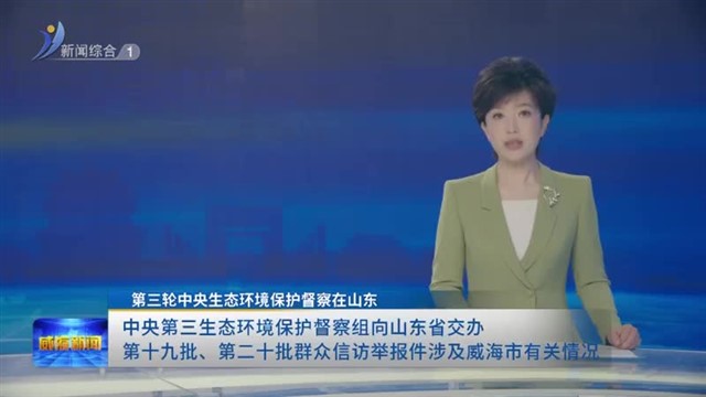 中央第三生态环境保护督察组向山东省交办第十九批、第二十批群众信访举报件涉及威海市有关情况