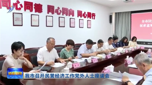 我市召开民营经济工作党外人士座谈会