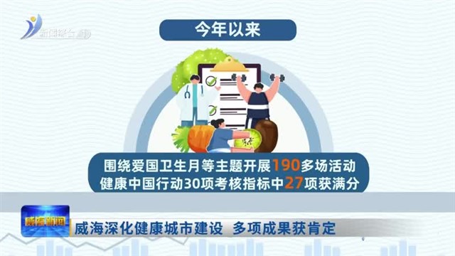 威海深化健康城市建设 多项成果获肯定