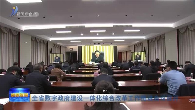 全省数字政府建设一体化综合改革工作推进会议召开