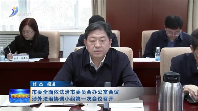 市委全面依法治市委员会办公室会议涉外法治协调小组第一次会议召开