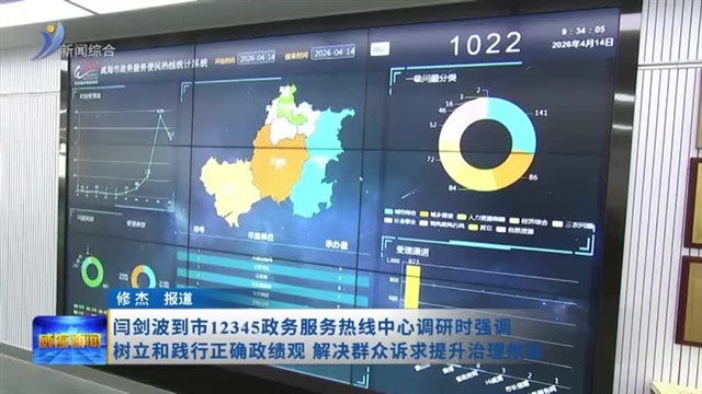 闫剑波到市12345政务服务热线中心调研时强调树立和践行正确政绩观 解决群众诉求提升治理效能